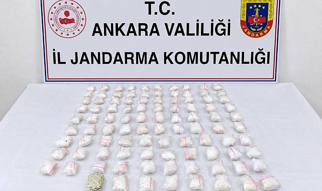 Ankara'da uyuşturucu operasyonu: 1 kilogram metamfetatin ele geçirildi
