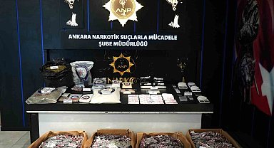 Ankara'da uyuşturucu operasyonunda 614 bin 330 adet sentetik ecza ele geçirildi