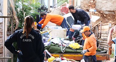 Antalya Balbey'de hurda ve atık operasyonu