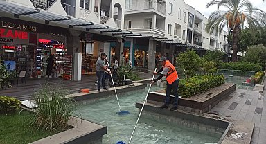 Antalya Kemer Liman Caddesi'nde kış öncesi bakım çalışması