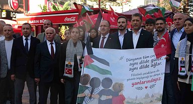 Antalya'da Filistin'e destek yürüyüşü