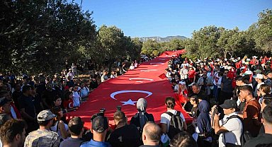 Antalya'da "Ecdadın Yolunda Cumhuriyet'e Saygı Yürüyüşü"