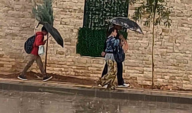 Araban'da sağanak etkili oldu