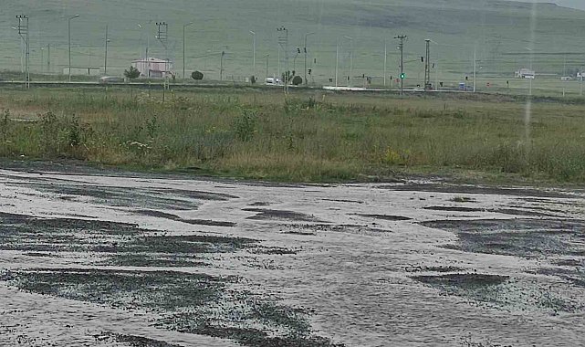 Ardahan'da sağanak yağış etkili oldu