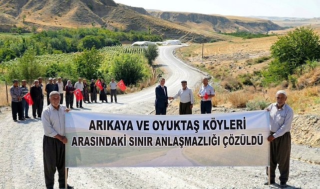 Arıkaya ve Oyuktaş köyleri arasındaki yıllardır süren sınır anlaşmazlığı çözüldü