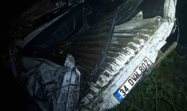 Artvin'de trafik kazası: Baba öldü, iki çocuğu yaralandı