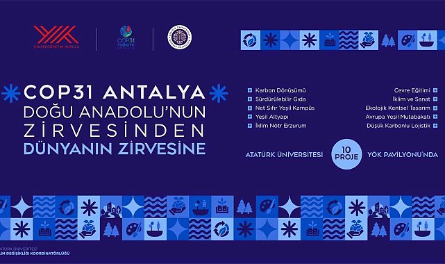 Atatürk Üniversitesinden COP31'e 10 tematik proje