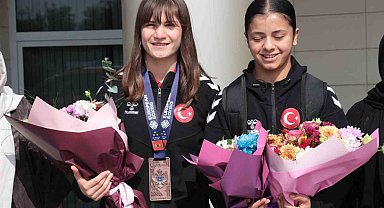 Avrupa Şampiyonası'ndan dönen milli sporcular Cizre'de