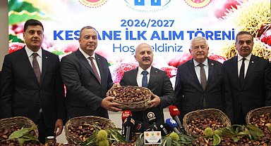 Aydın kestanesinde sezonun ilk ürünü 600 TL'den alındı