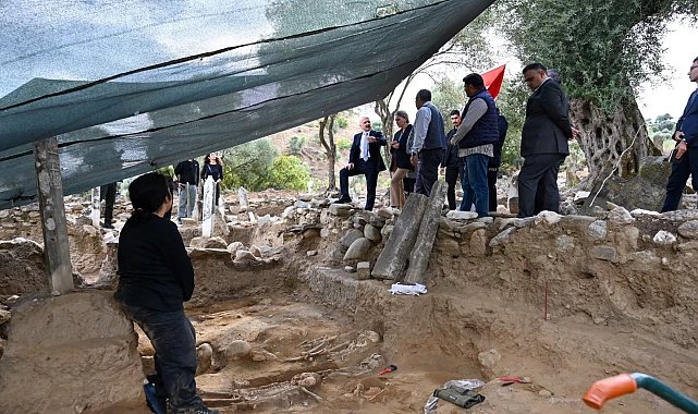 Aydın Valisi Varol, Horasan kazı çalışmalarını yerinde inceledi