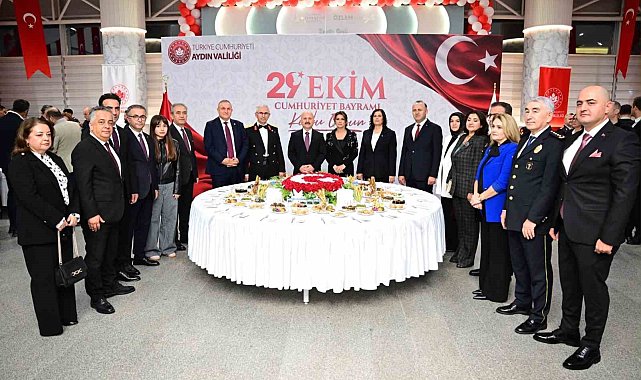 Aydın'da, Cumhuriyet Resepsiyonu gerçekleştirildi