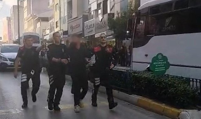 Aydın'da eski kayınpederinin iş yerinde silah çıkartan şahıs tutuklandı