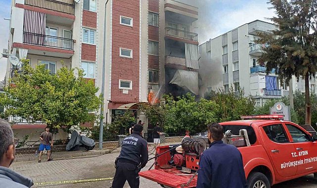 Aydın'da ev yangını