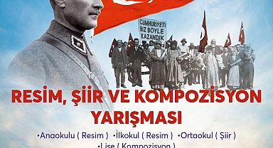Aydın'da gençler Cumhuriyet'i resim, şiir ve kompozisyonla anlatacak