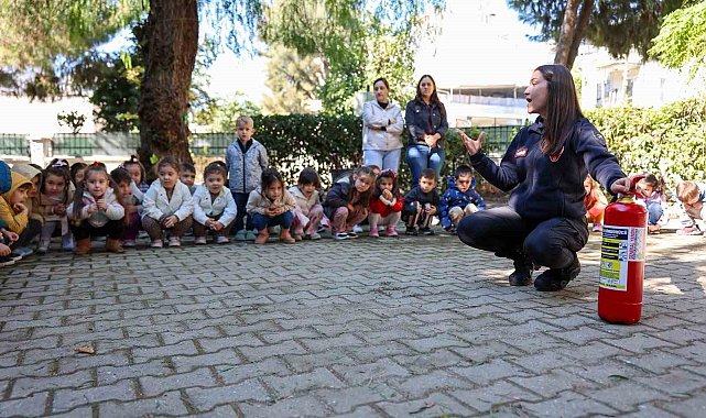 Aydın'da miniklere yangın ve acil durum eğitimi