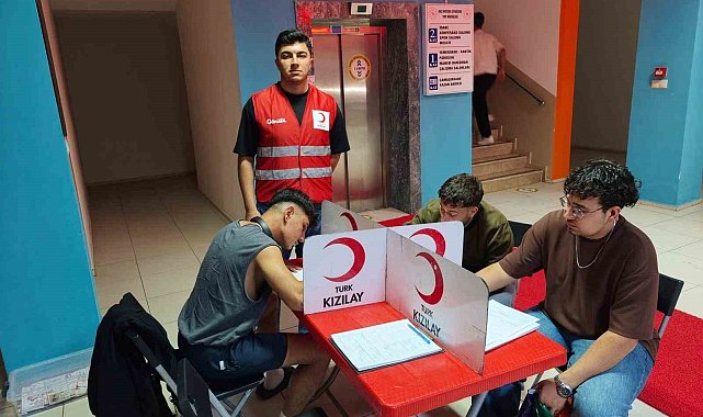Aydın'da öğrenci yurdunda kan bağışı etkinliği düzenlendi