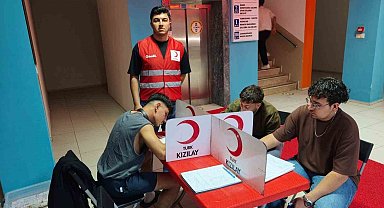 Aydın'da öğrenci yurdunda kan bağışı etkinliği düzenlendi