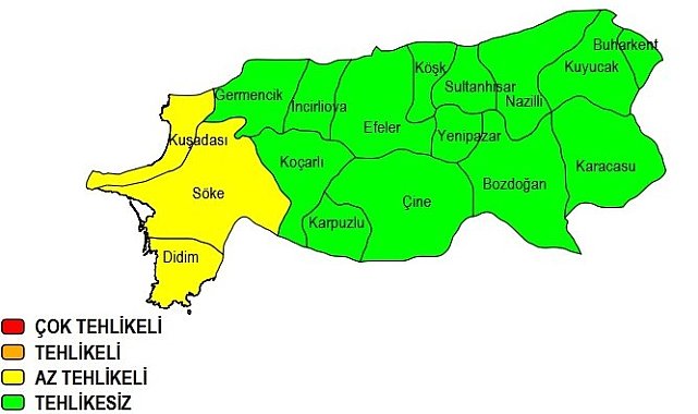 Aydın'ın batısına kuvvetli yağış uyarısı