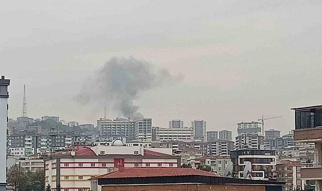 Bahçede yakılan anızdan çıkan duman korkuttu