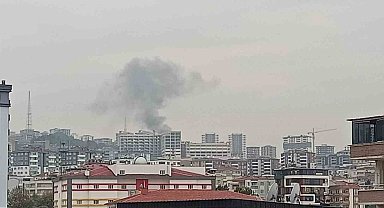 Bahçede yakılan anızdan çıkan duman korkuttu