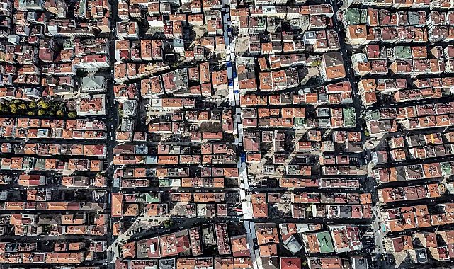 Bahçelievler'de, kentsel dönüşümün boyutu havadan görüntülendi