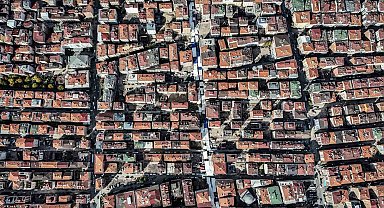 Bahçelievler'de, kentsel dönüşümün boyutu havadan görüntülendi