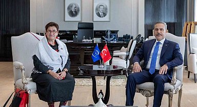Bakan Fidan, Avrupa Konseyi Meclis Başkanı Bayr'ı kabul etti