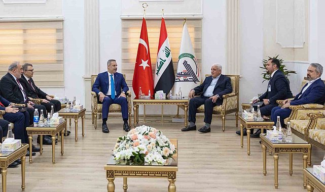 Bakan Fidan, Haşdi Şabi Komisyonu Başkanı Fayyad ile görüştü