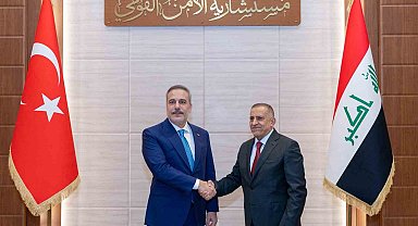 Bakan Fidan, Irak Ulusal Güvenlik Müsteşarı Abbudi ile bir araya geldi