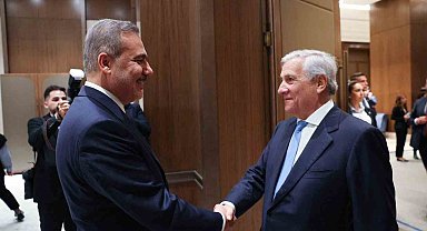 Bakan Fidan, İtalya Dışişleri Bakanı Antonio Tajani ile bir araya geldi