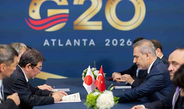 Bakan Fidan, Japon mevkidaşı Motegi ile bir araya geldi