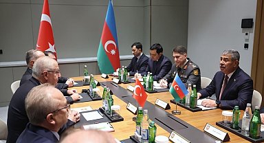 Bakan Güler mevkidaşı Hasanov ile görüştü