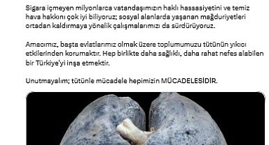 Bakan Memişoğlu: "Tütün ürünlerinin bedenimizde bıraktığı tahribat sadece bireysel bir tercih değil, toplum olarak taşıdığımız ortak bir yüktür"
