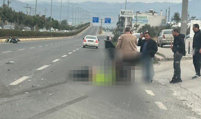 Balıkesir'de otomobil ile çarpışan motosikletli hayatını kaybetti