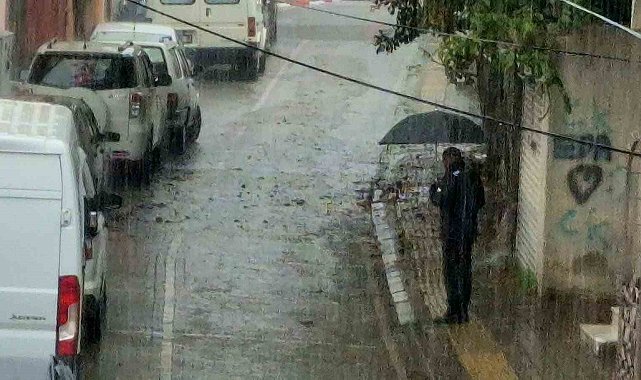 Bartın'da beklenen yağış başladı