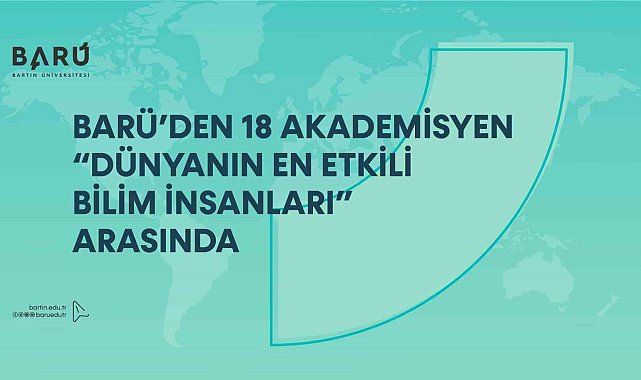 BARÜ'nün 18 akademisyeni dünyanın en etkili bilim insanları arasında