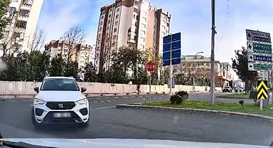 Başakşehir'de ters yöne dönmekte ısrarcı olan sürücüye ceza