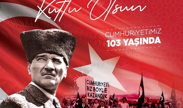Başkan Büyükkılıç'tan 103. yıla güçlü mesaj: "Cumhuriyet, geleceğe taşıdığımız en büyük emanetimizdir"