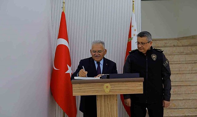 Başkan Büyükkılıç'tan, İl Emniyet Müdürü Ergen'e hayırlı olsun ziyareti