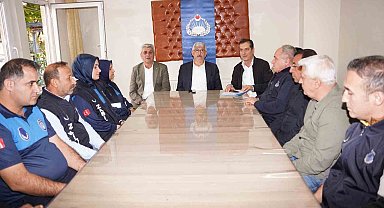 Başkan Hallaç, zabıta ekipleriyle bir araya geldi