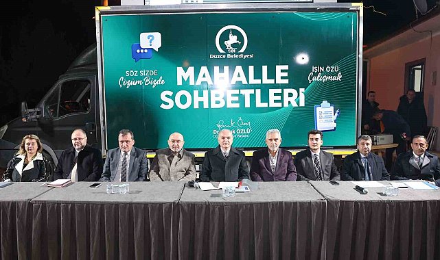 Başkan Özlü Sarayyeri Mahallesi'nde halkla buluştu