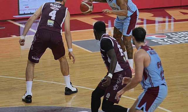 Basketbol Süper Ligi: Trabzonspor: 83 - Bordo Bandırma: 80