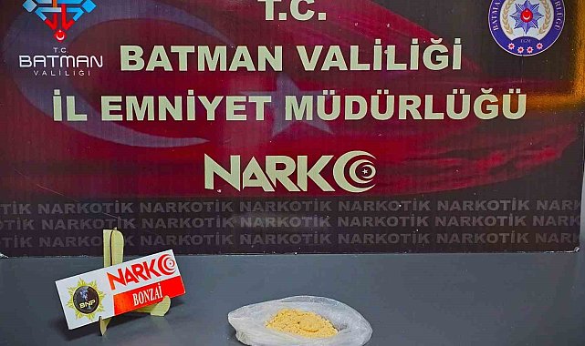 Batman'da uyuşturucu operasyonunda 2 tutuklama