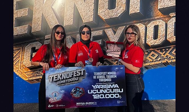BAÜN'lü öğrencilerden TEKNOFEST'te sahne tasarımlarıyla 3.lük ödülü