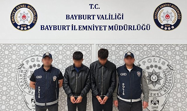 Bayburt'ta düzensiz göç operasyonlarında 5 şüpheli yakalandı