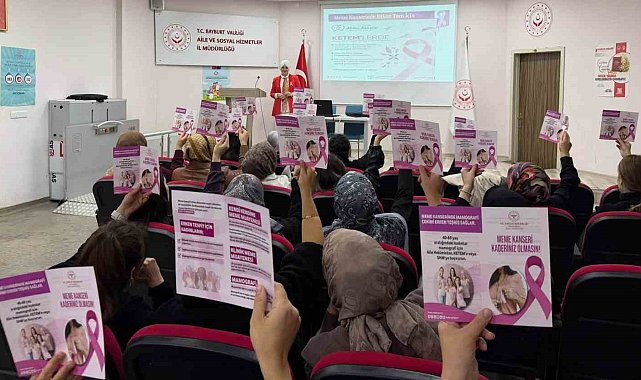Bayburt'ta meme kanserinde erken teşhisin önemi anlatıldı