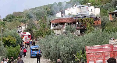 Benzin ile ocakta odun yakmak isterken evi yaktı