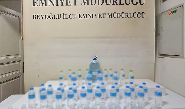 Beyoğlu'nda kaçak etil alkol operasyonu: 1 gözaltı