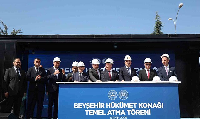 Beyşehir Hükümet Konağı'nın temeli atıldı, açılışlar yapıldı