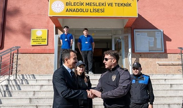 Bilecik'te okul güvenliği için emniyet devrede